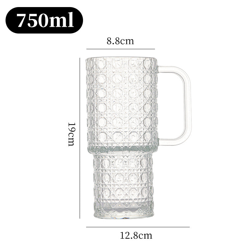 Unisex Glasbecher mit strukturiertem Design von Brehn