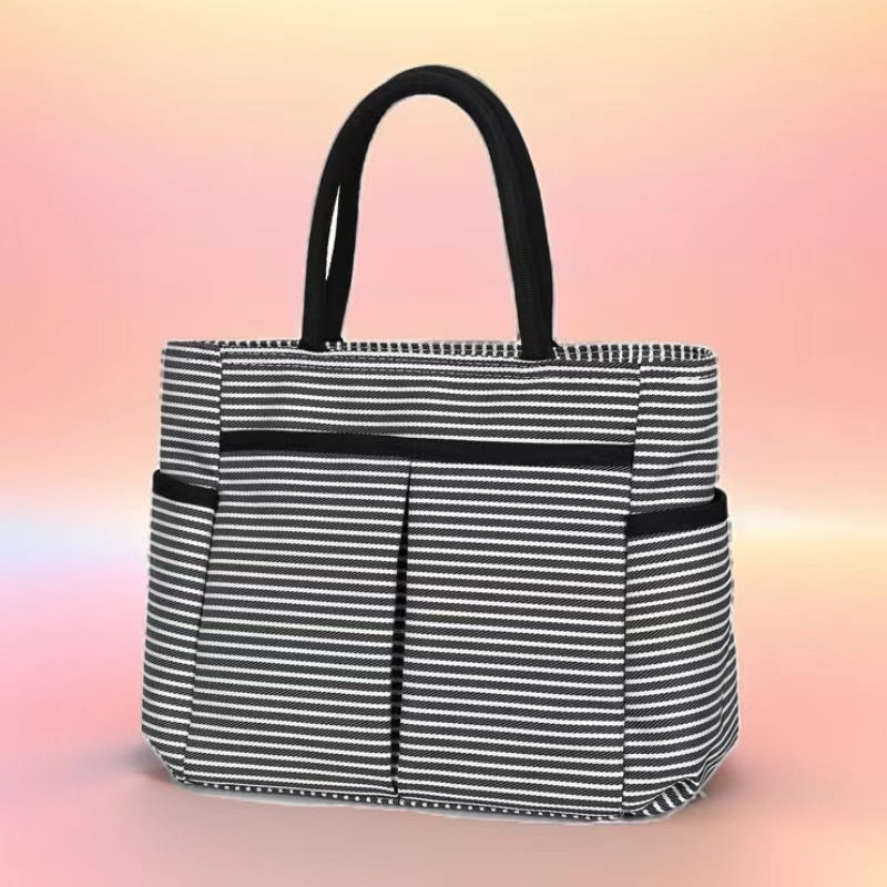 Multi-Pocket Candy Print Tote Bag Brehn