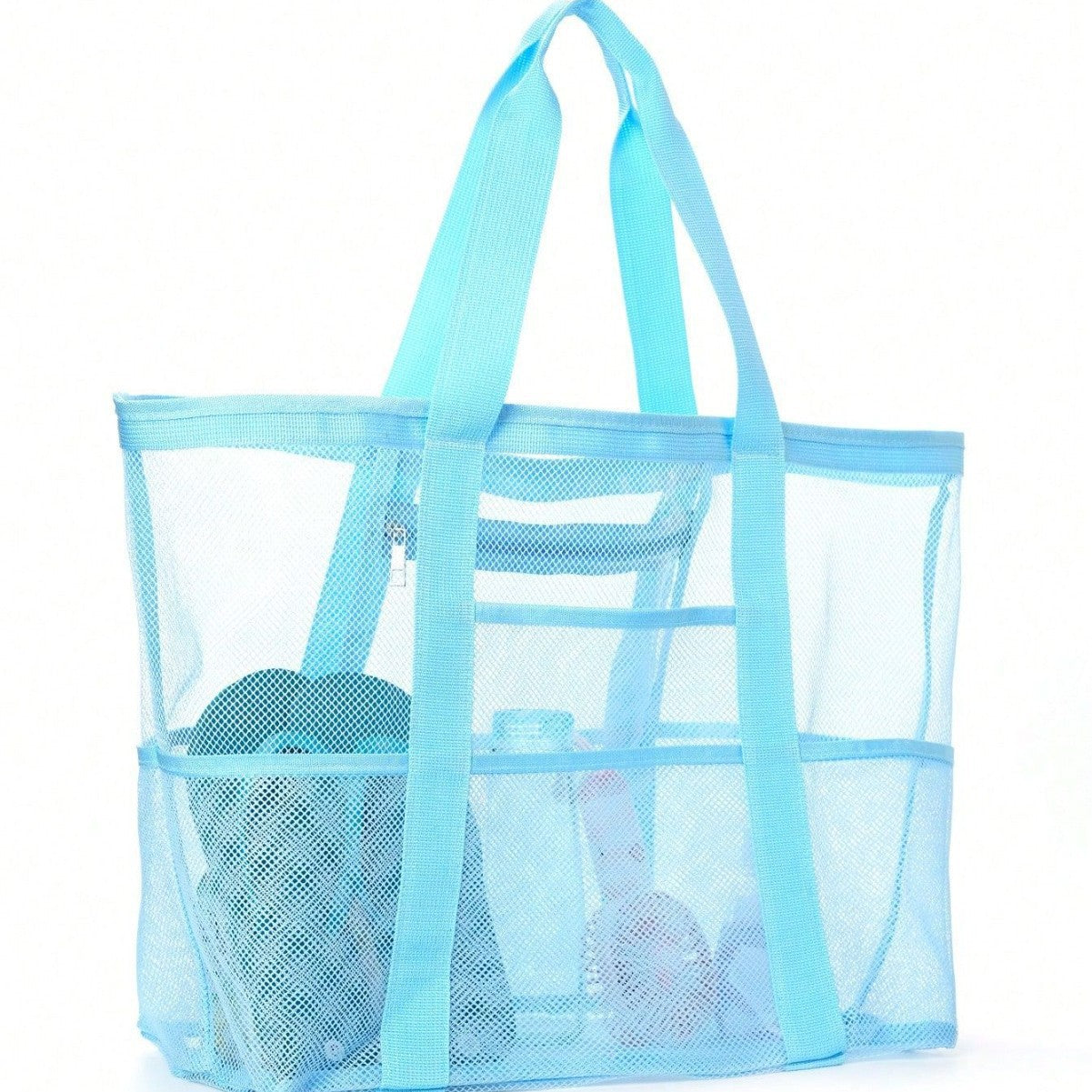 Praktische Strandtasche mit Netzdesign Brehn