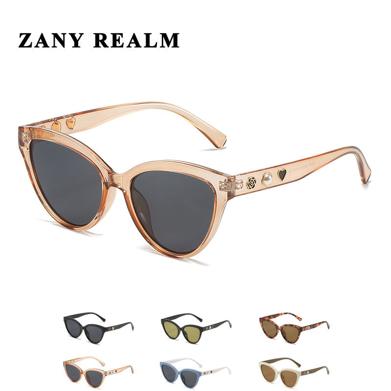 Damen Cat-Eye Sonnenbrille mit eleganter Verzierung und hochwertigem Rahmen Brehn
