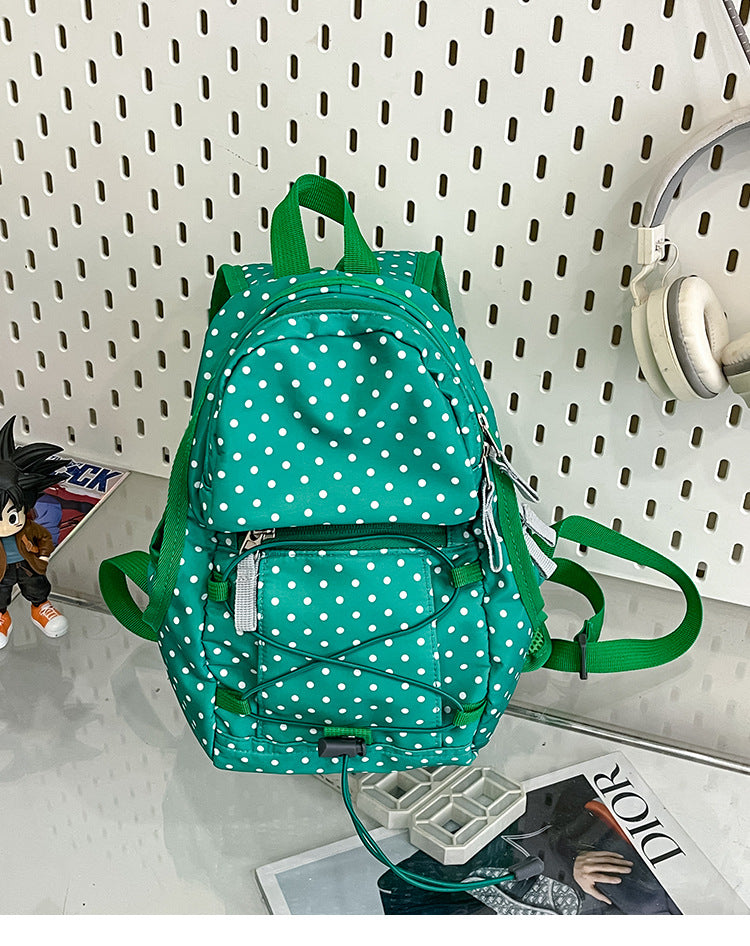 Leichter Mini-Schulrucksack mit Punkten