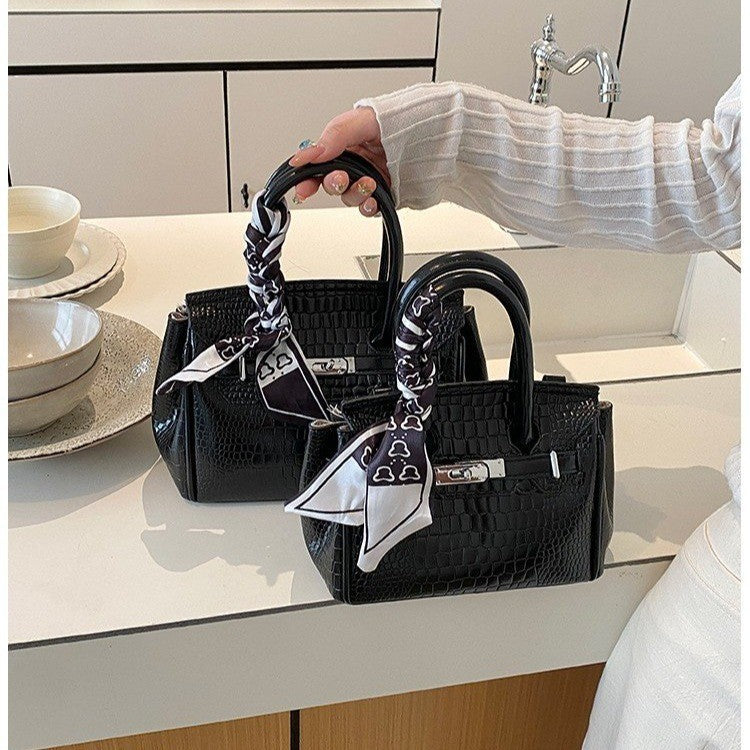 Elegante Krokodil-Prägung Handtasche Brehn