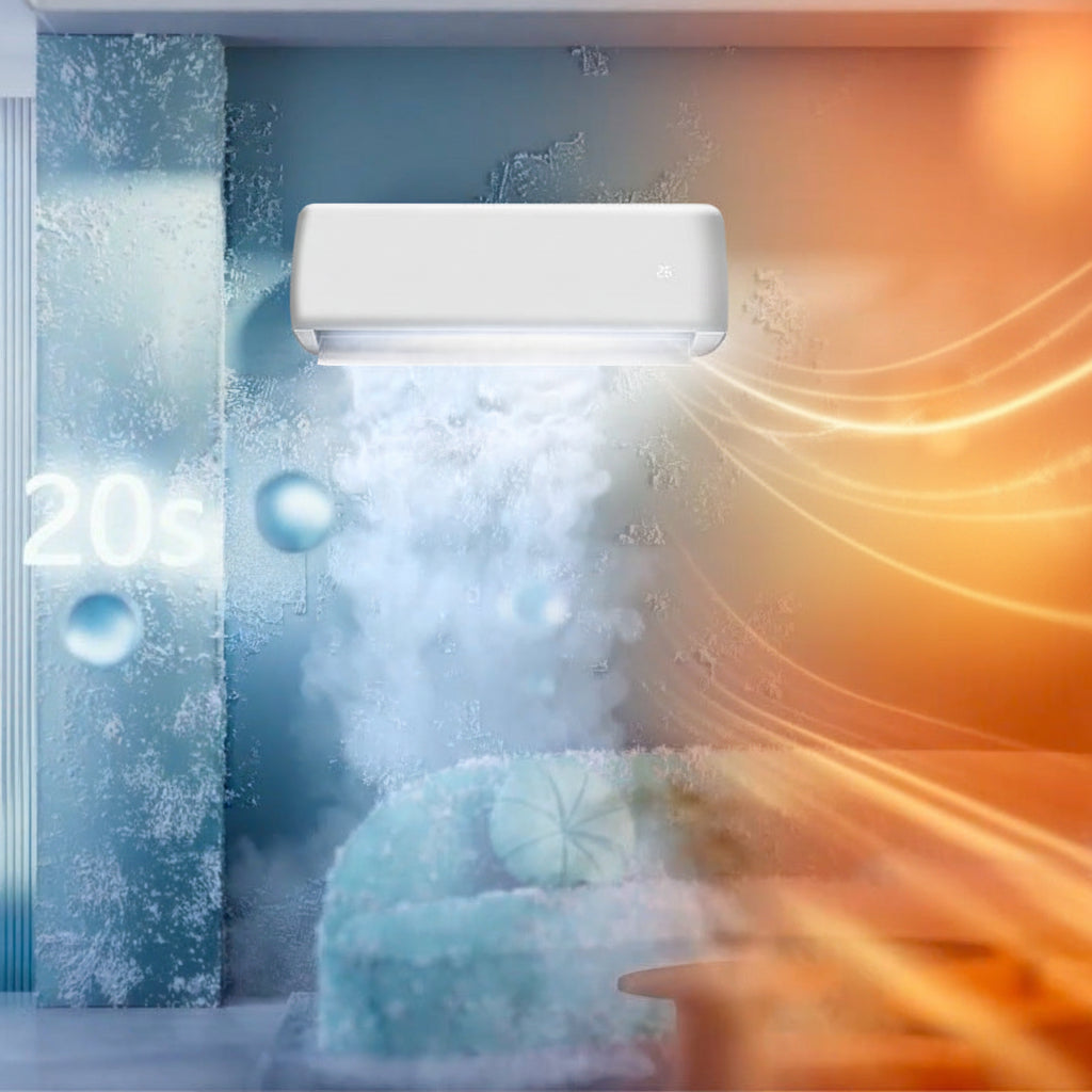 Unisex nan wandhängende Split-Klimaanlage energieeffizient Inverter Kühl- und Heizgerät mit HEPA-Filtration Brehn