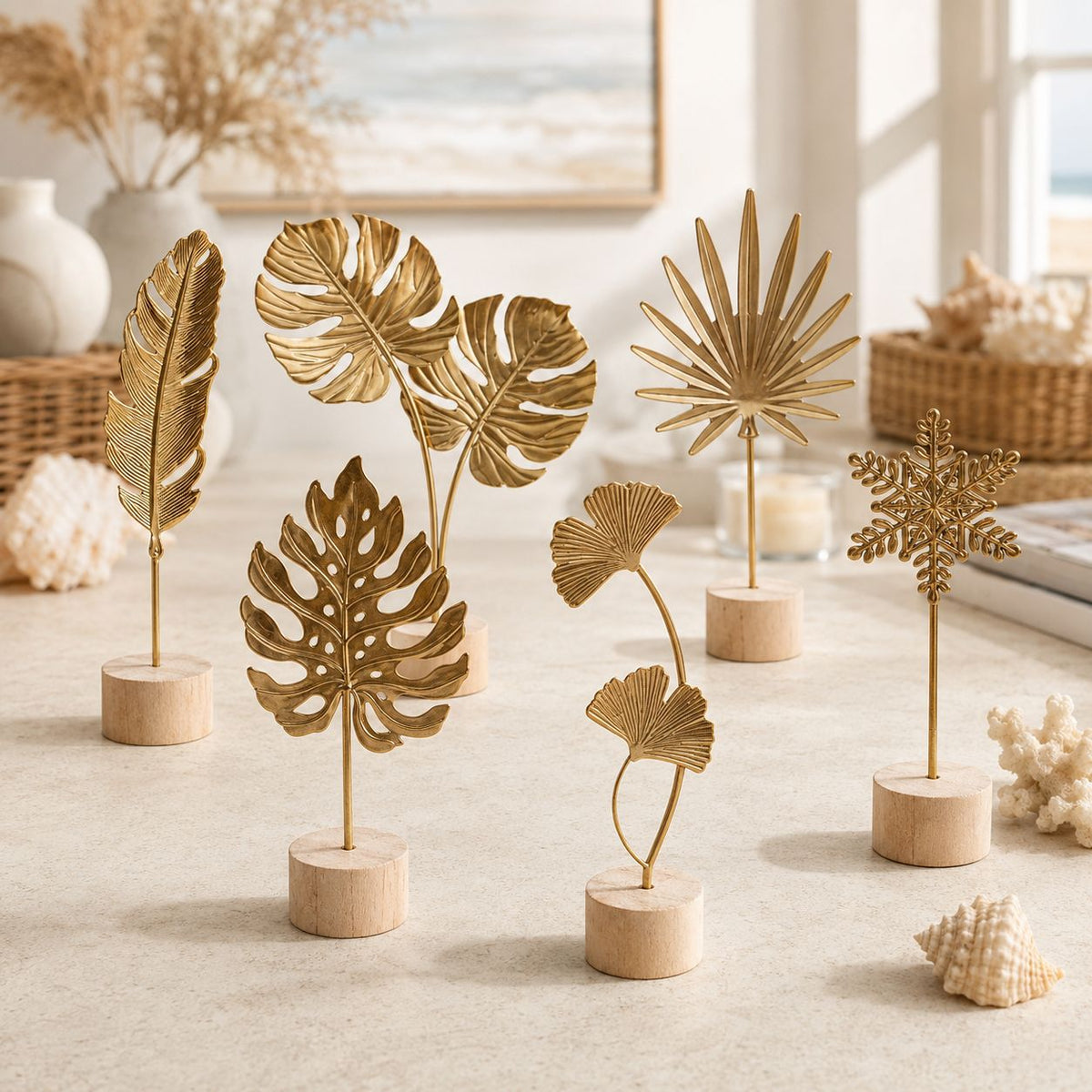 Ginkgo-Blatt-Skulptur