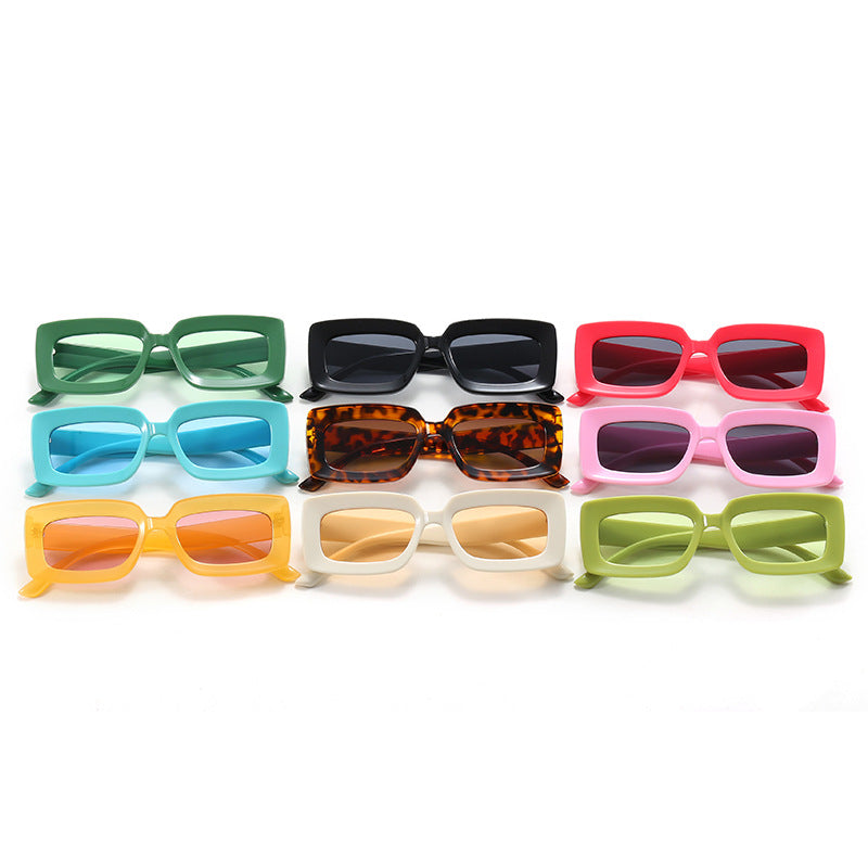 Damen futuristische Quadratische Sonnenbrille Brehn