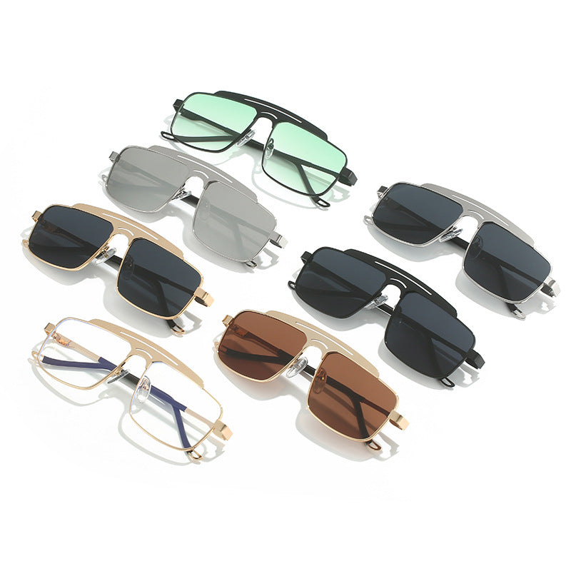 Damen Modische Brille mit schmalem Metallrahmen Brehn
