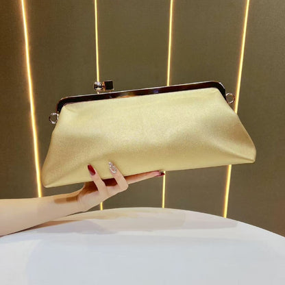 Stilvolle Satin Abend Clutch