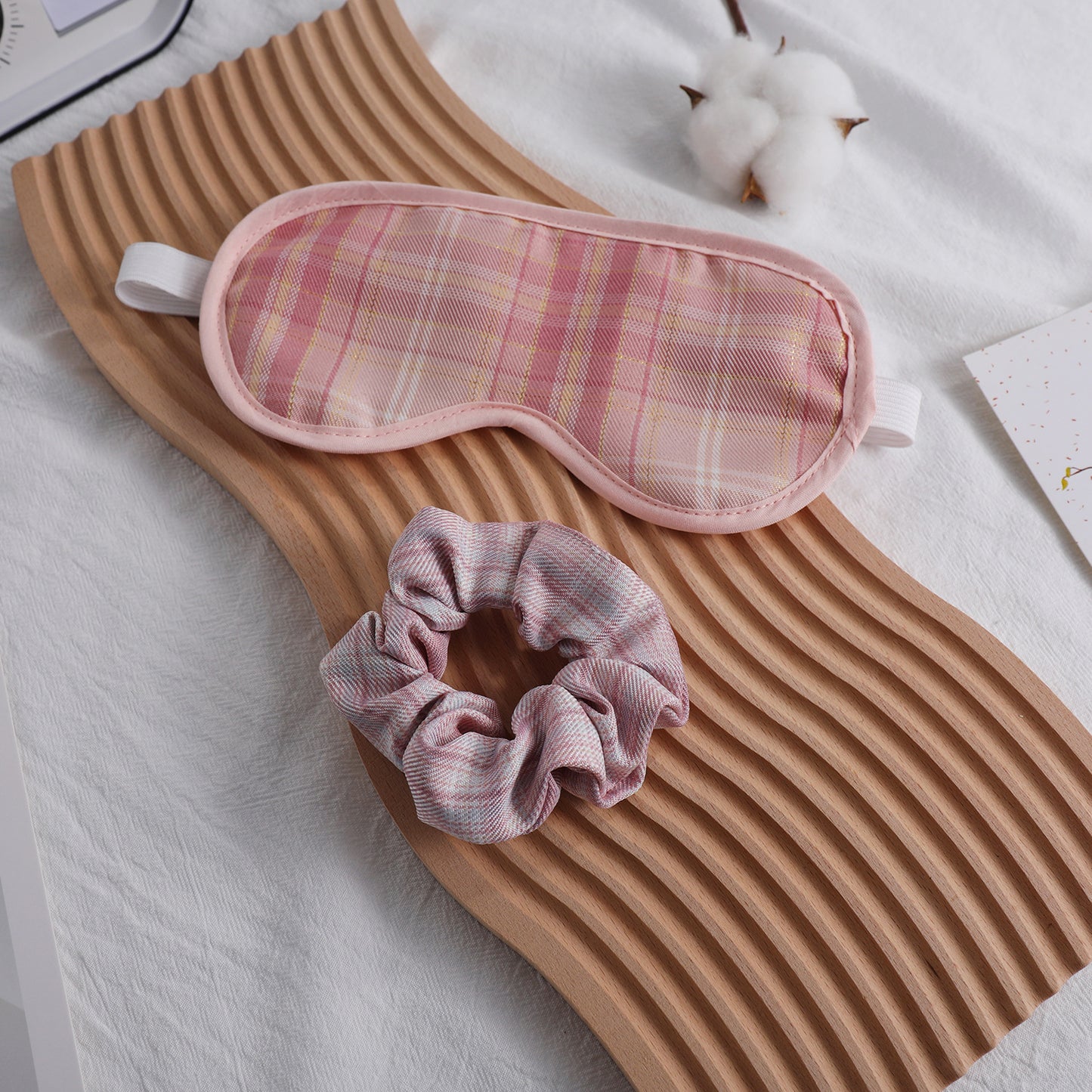 Unisex nan weich gepolsterte Schlafmaske mit verstellbarem Elastikband Brehn