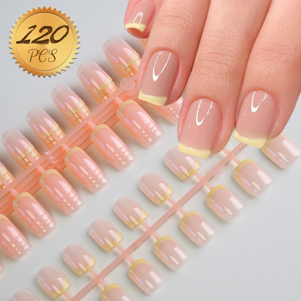 Dekoratives French Tip Press-On Nagelset Brehn
