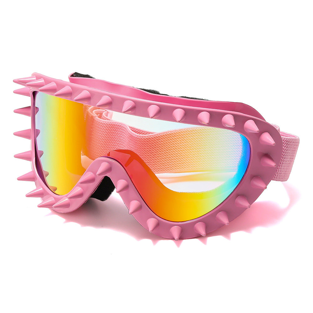 Damen stylische Schutzbrille mit markantem Spike-Design Brehn