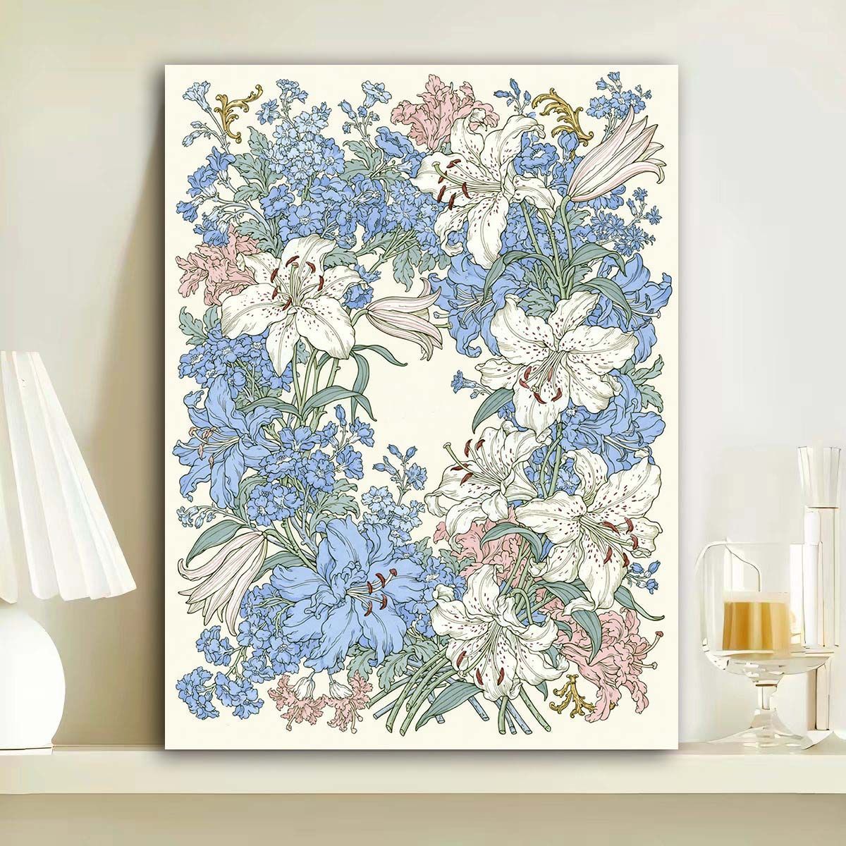 Botanische Blumenkunst Wandkunst Brehn