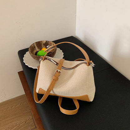 Strukturierte Handheld Schultertasche