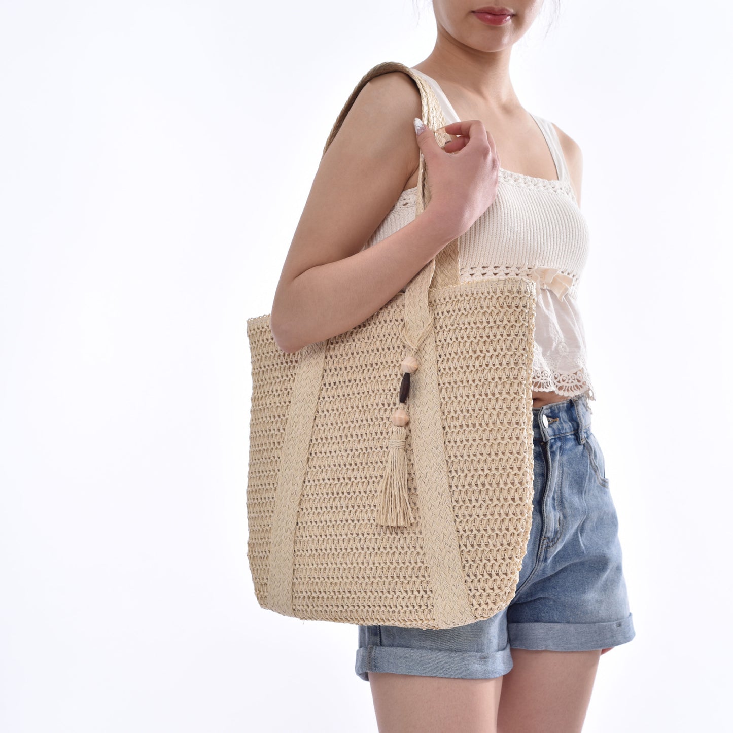 Elegante und Luftige Basttraum Tasche Brehn