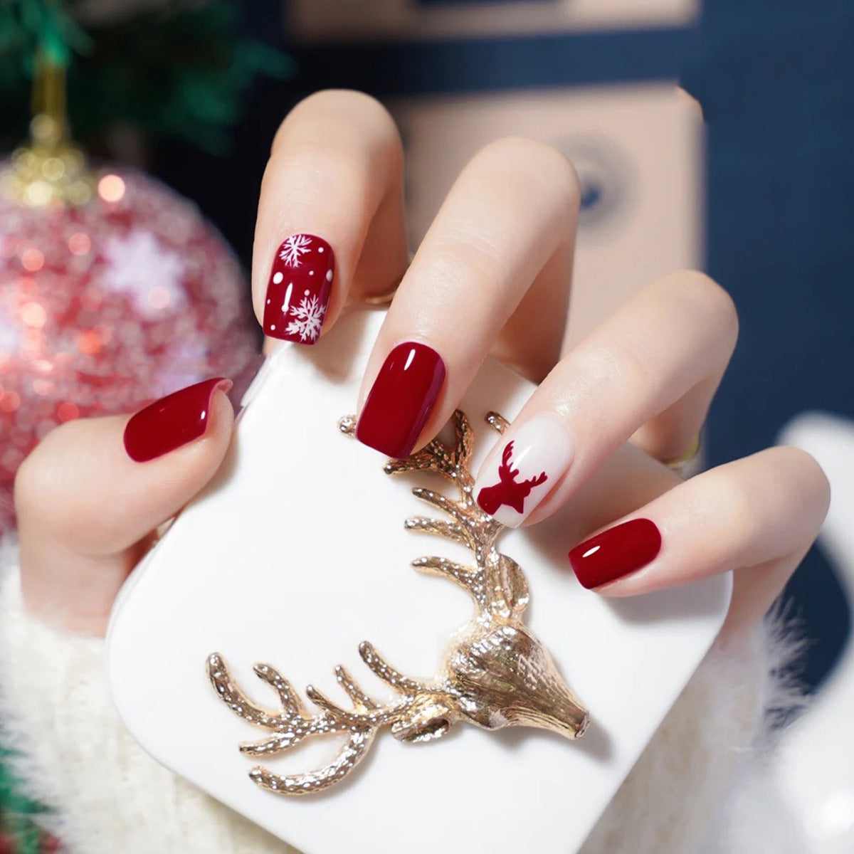 Elegante Stiletto Press-On Nagelset mit einzigartigem Design Brehn