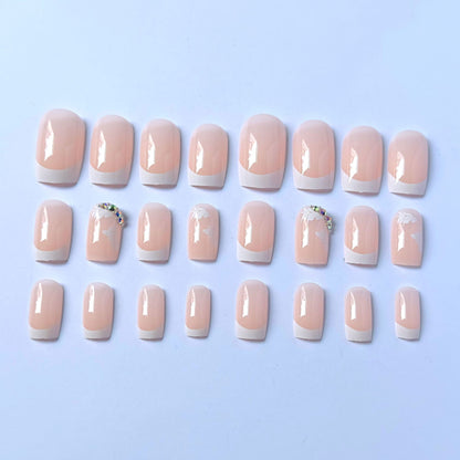 Elegantes Floral-Nagelkunst-Set