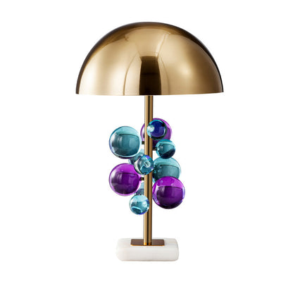 Künstlerische Tischlampe mit dekorativen Glas-Kugeln