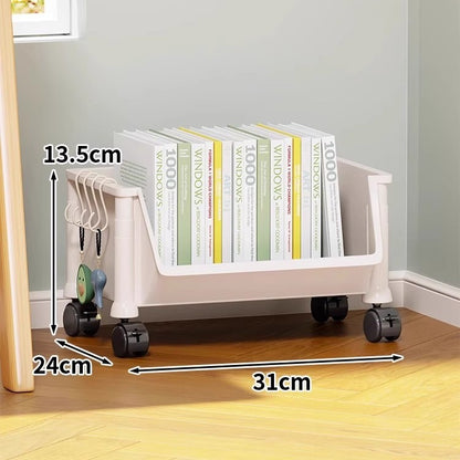 Kompakte Zwei-Ebenen Roll-Werkstattwagen mit tiefen abnehmbaren Plastikbehältern
