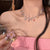 Bunte Charm Statement Halskette Brehn