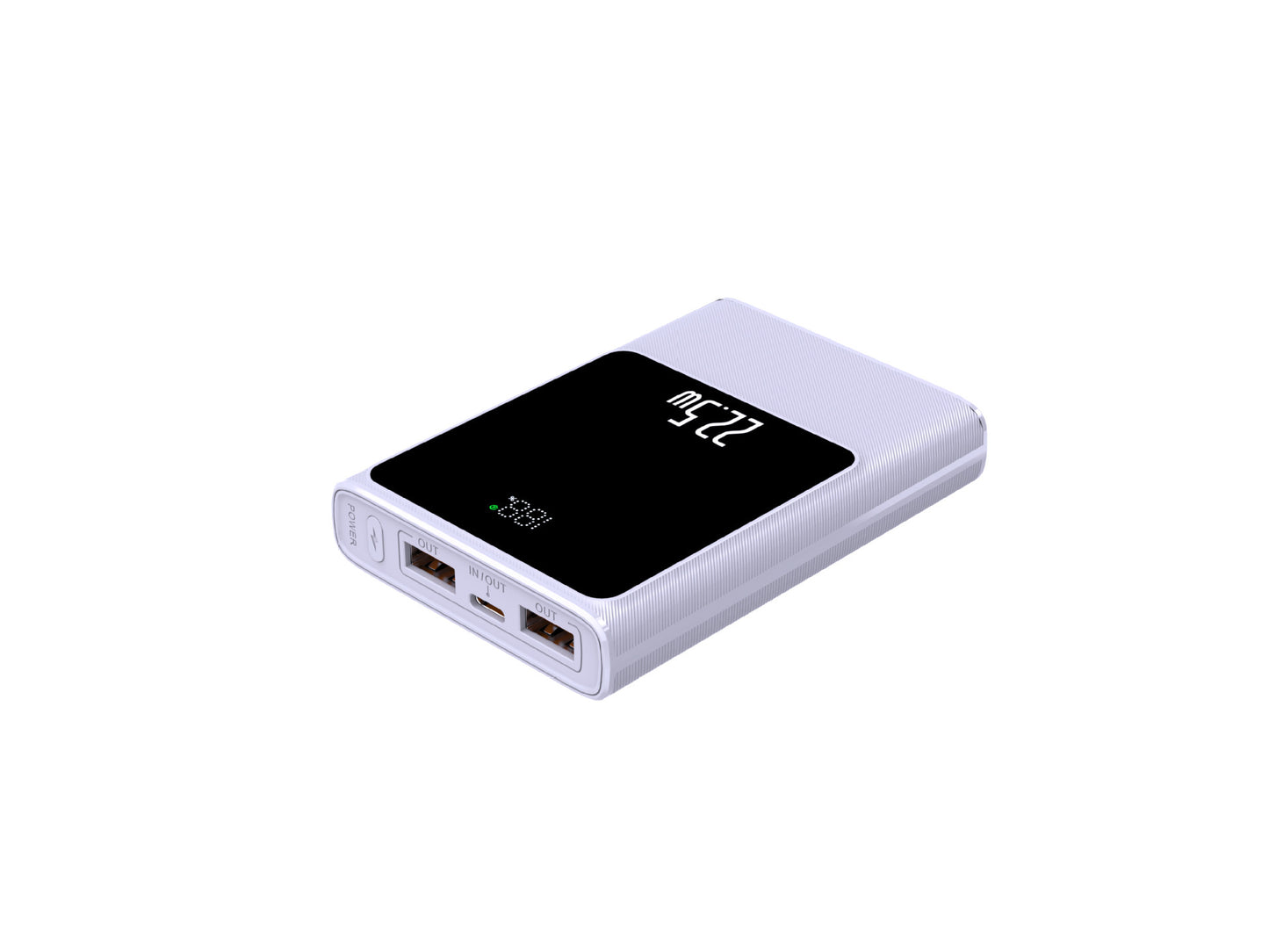 Tragbare Powerbank mit Smart Lcd-Anzeige und Dual-Usb-Anschlüssen Brehn