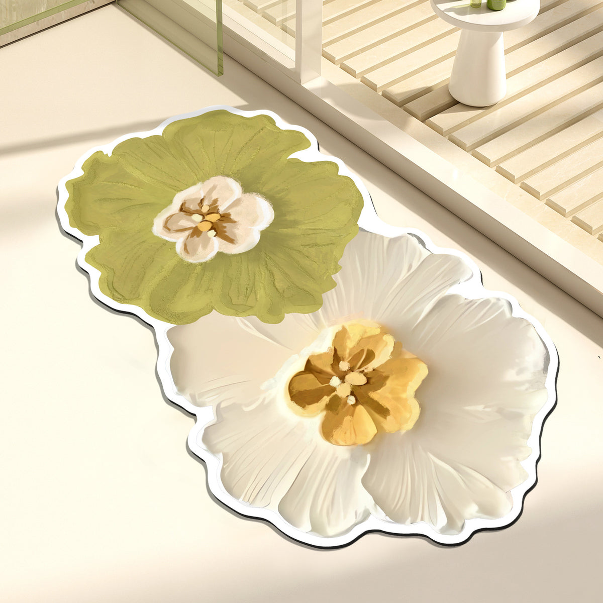 Künstlerische Blumendekorationsmatte