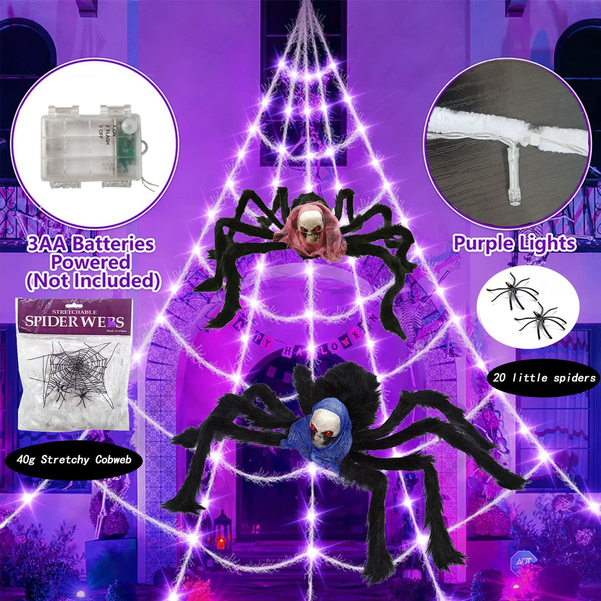 Halloween Dekorative Spinne Brehn