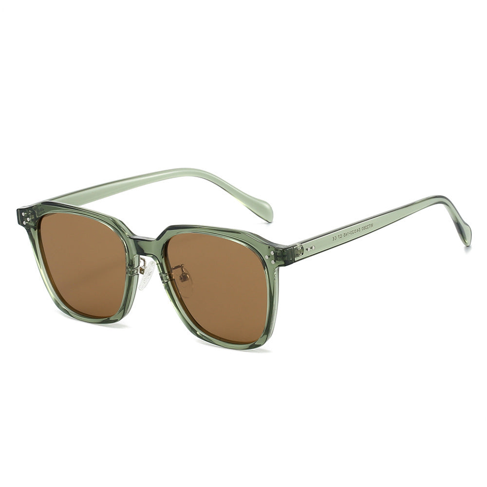 Damen quadratische Sonnenbrille mit modernem Materialmix Brehn