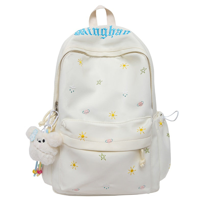 Verspielt gestickter Rucksack Brehn