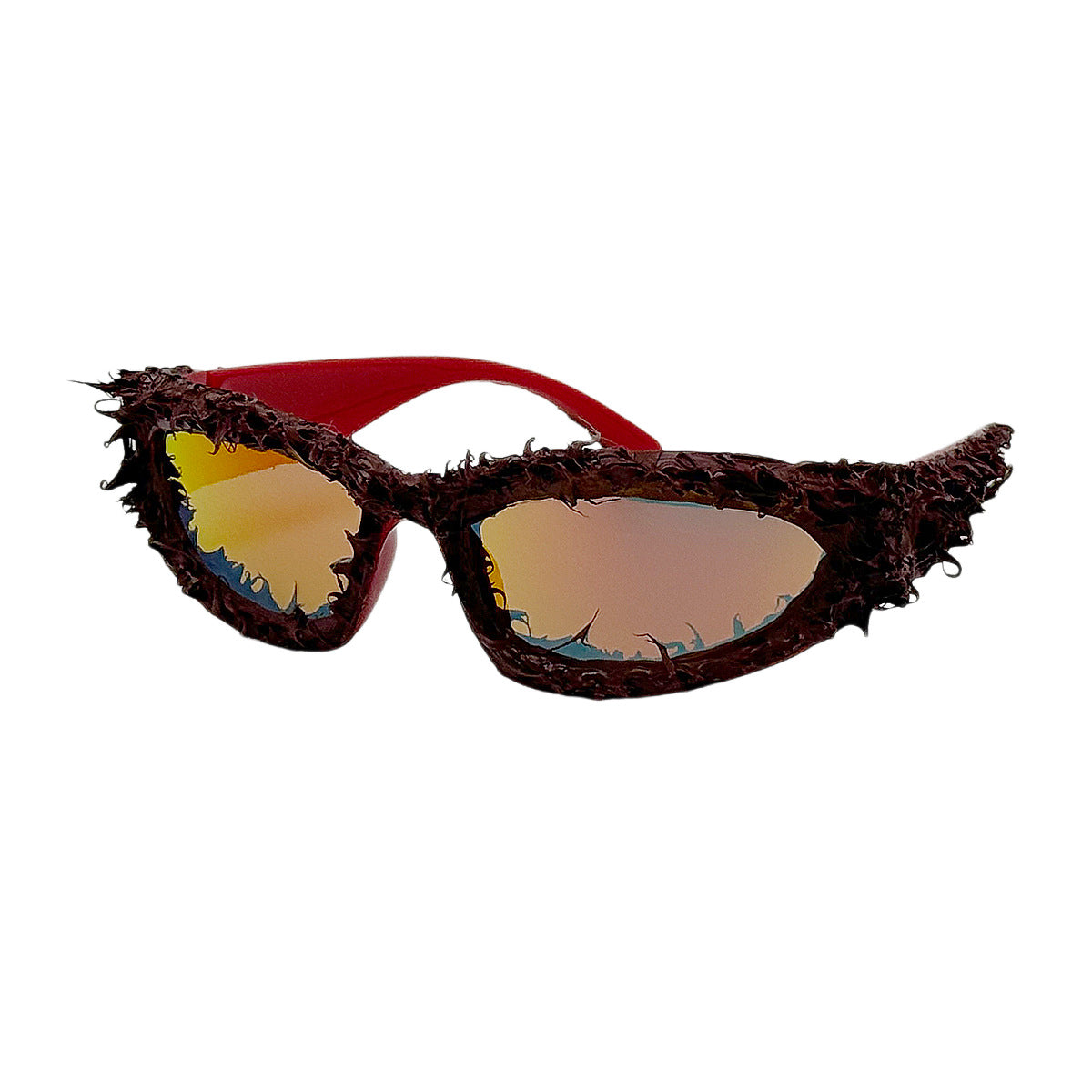 Damen Sportliche Sonnenbrille mit innovativem, kunstvollem Rahmen Brehn