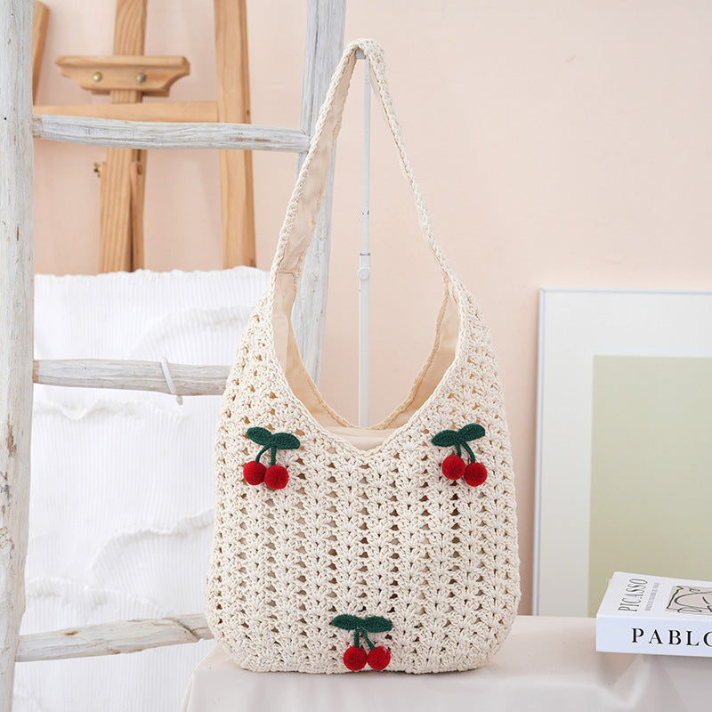 Handgefertigte Baumwoll-Shopper mit Fruchtigem Design Brehn