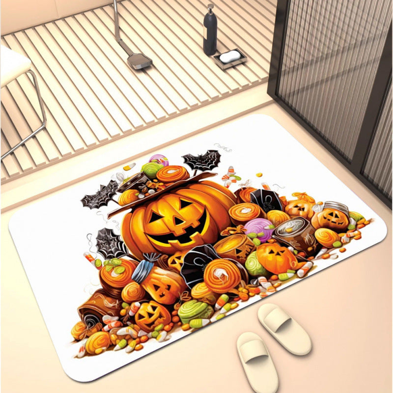 Halloween-Themen Dekorativer Badezimmerteppich