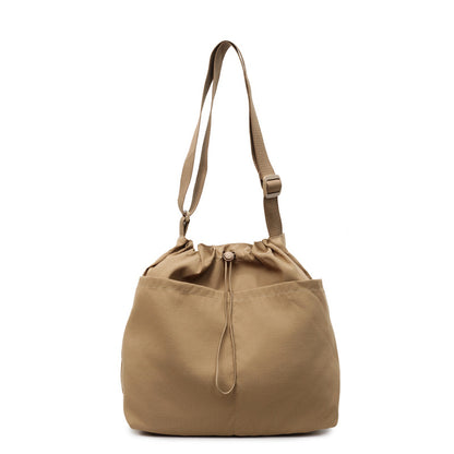 Kordelzugverschluss Utility Schultertasche