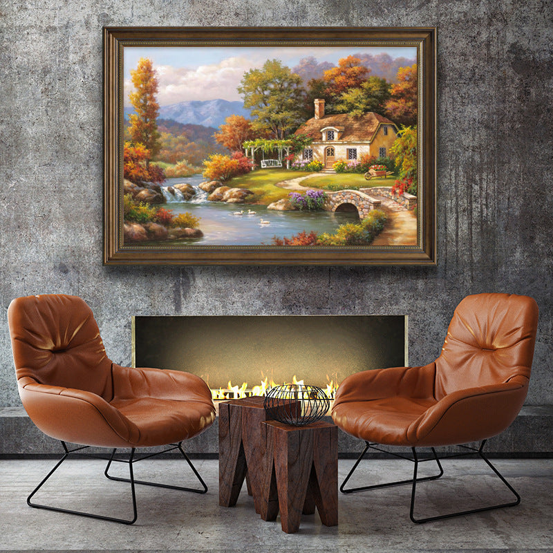 Gerahmtes Landschaft Kunstwerk