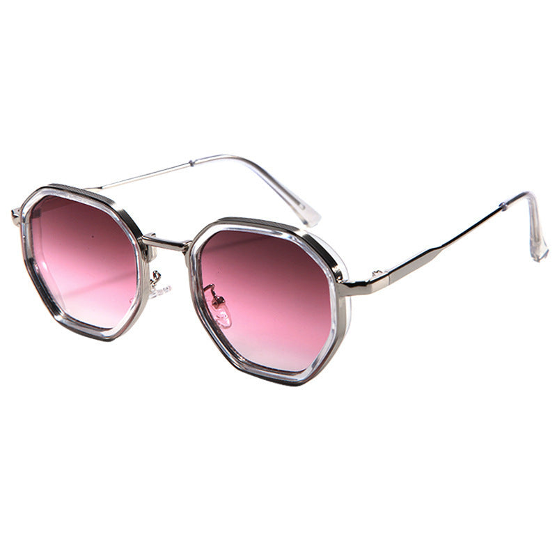 Damen geometrische Sonnenbrille mit modischem Rahmen Brehn