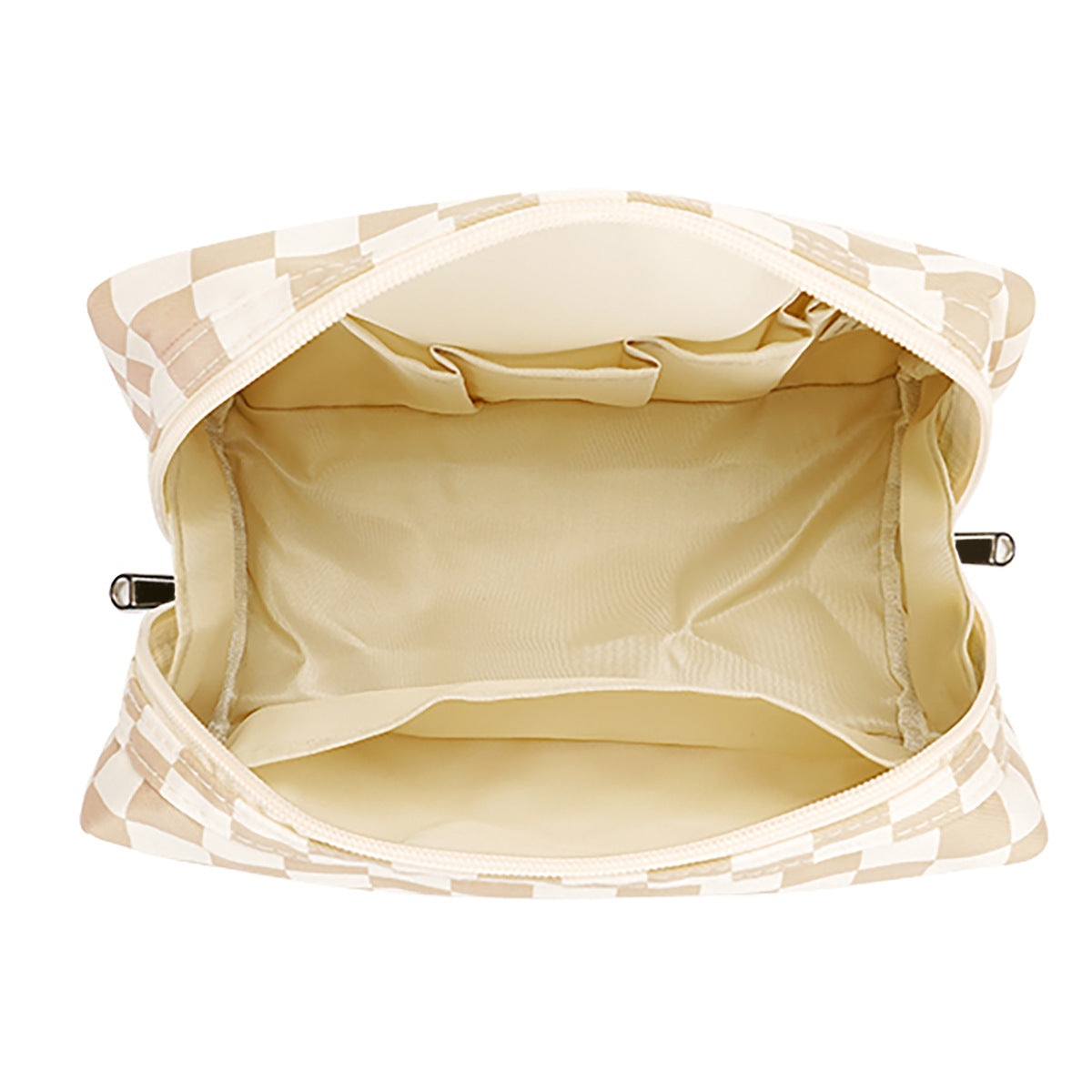 Stilvolle Kosmetiktasche mit Karomuster Brehn