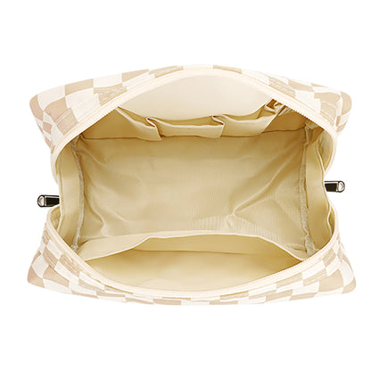 Stilvolle Kosmetiktasche mit Karomuster Brehn