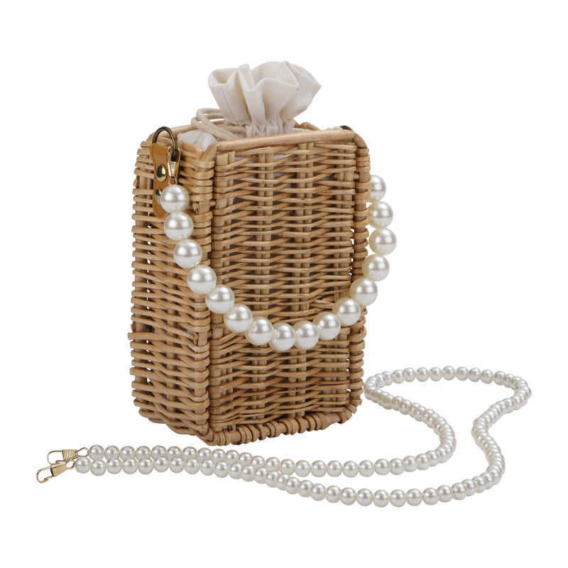 Damen Perlenverzierte Handtasche Brehn