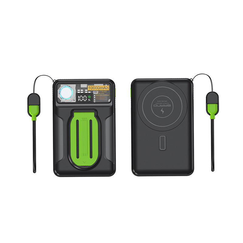 Hochleistungs-Powerbank mit intelligenter LED-Anzeige und multifunktionalem Ladekabel Brehn