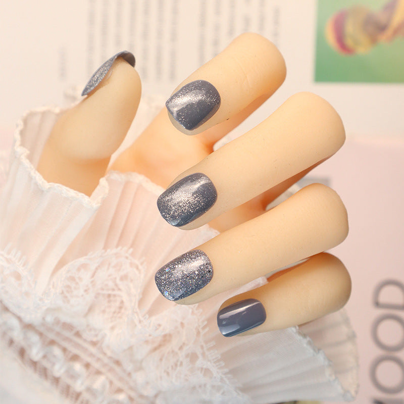 Glänzendes Ombre Druck-Nagelset Brehn
