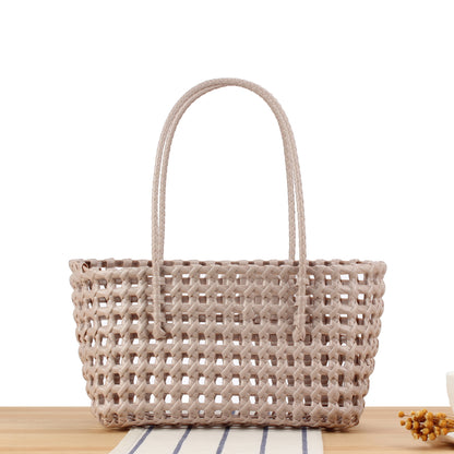 Stilvolle Weiden-Tasche mit Modernem Gitterdesign Brehn