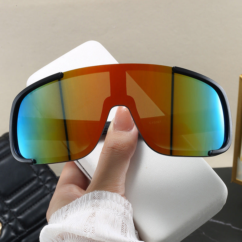 Damen modische Sportsonnenbrille mit breitem UV-Schutz Brehn