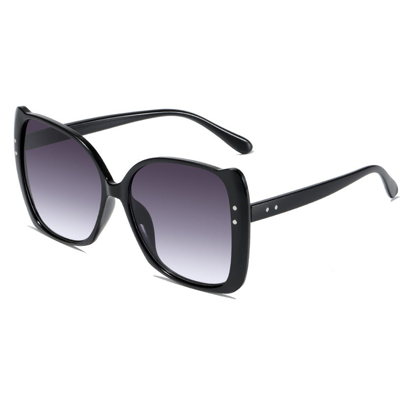 Damen oversized Sonnenbrille mit braunem Farbverlauf Brehn