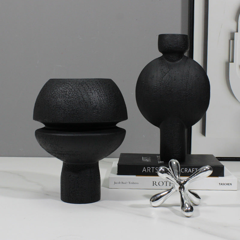 Texturiertes abstraktes dekoratives Vase
