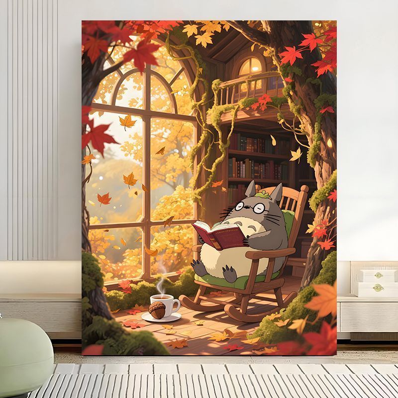 Verzauberte Waldszene Leinwand Kunstdruck Brehn