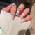 Kunstnagelset mit frostigem Schneeflocken-Design und funkelnden 3D-Applikationen Brehn