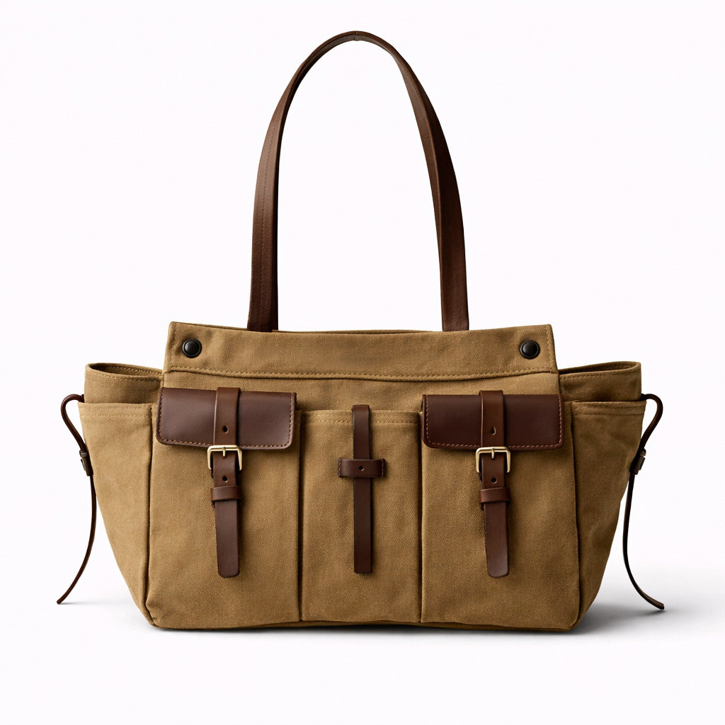 Multi-Taschen Canvas Tote Handtasche