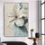 Strukturiertes floral Canvas Wanddekor