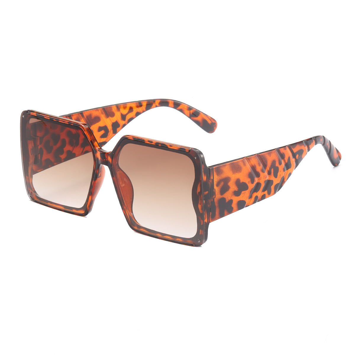 Damen oversized Sonnenbrille im trendigen Leopardenmuster Brehn