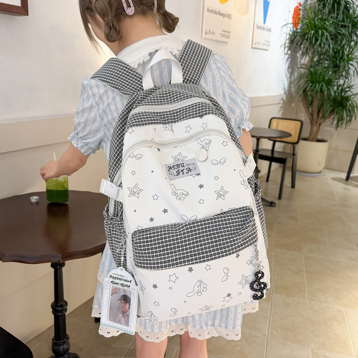 Stylischer Grafikdruck-Rucksack Brehn