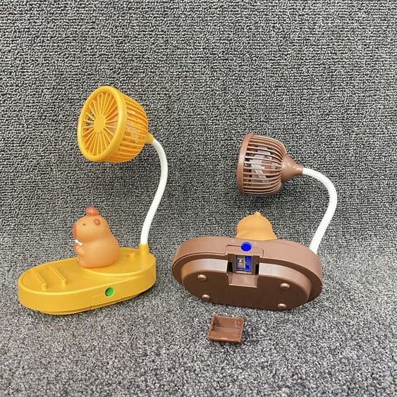 Unisex Tragbarer Handventilator im nostalgischen Kapybara-Design Brehn