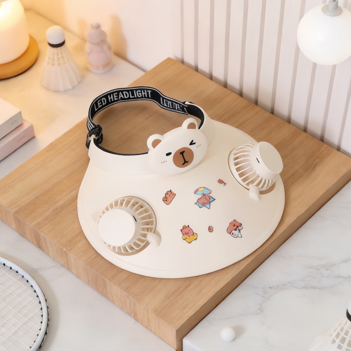Damen Bequemer Tischventilator mit Verspielt Design Brehn